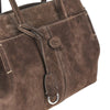 suede leather medium shopping bag