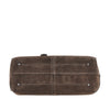 suede leather medium shopping bag