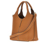 leather mini tote shopping bag