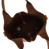 leather mini tote shopping bag