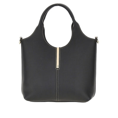 leather mini tote shopping bag