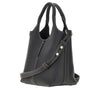 leather mini tote shopping bag