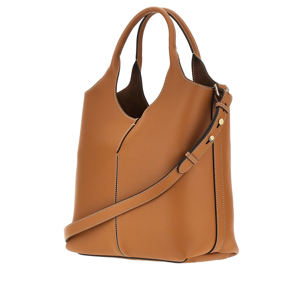TODS OS leather small tote shopping bag
