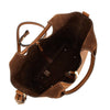 leather small tote shopping bag