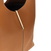 leather small tote shopping bag