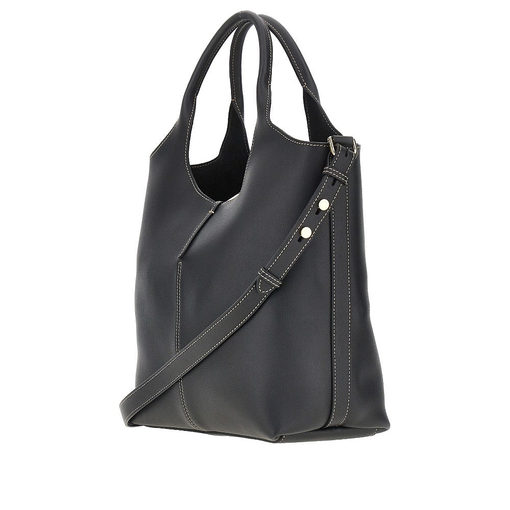 TODS OS leather small tote shopping bag
