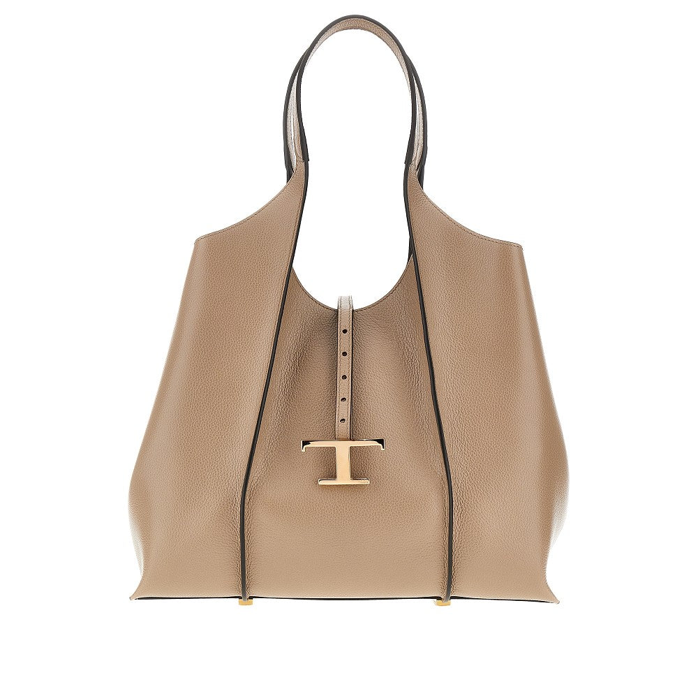 TODS OS leather medium t timeless shopping bag