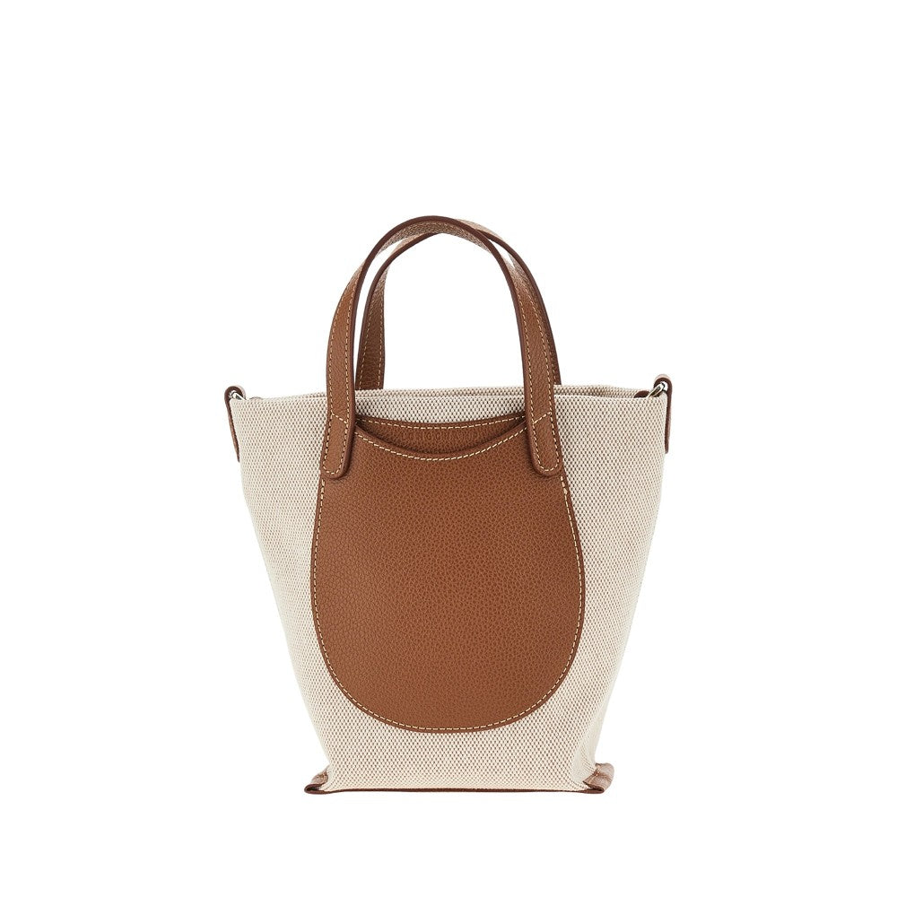 LONGCHAMP OS complice canvas bag with leather details