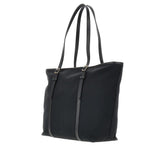 BALLY OS b-light nylon and leather tote bag