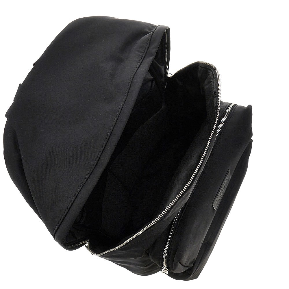 MM6 OS nylon twill backpack with numeric logo label