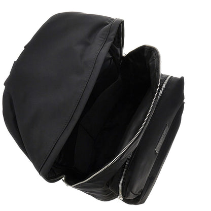 MM6 OS nylon twill backpack with numeric logo label