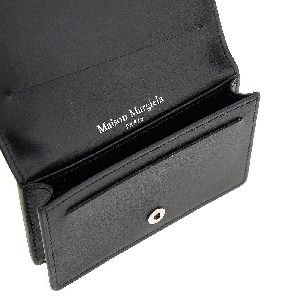 four stitches leather cardholder