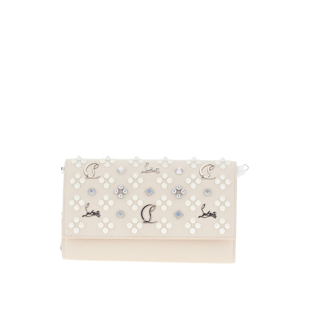 leather paloma wallet on chain