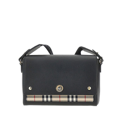 note leather shoulder bag
