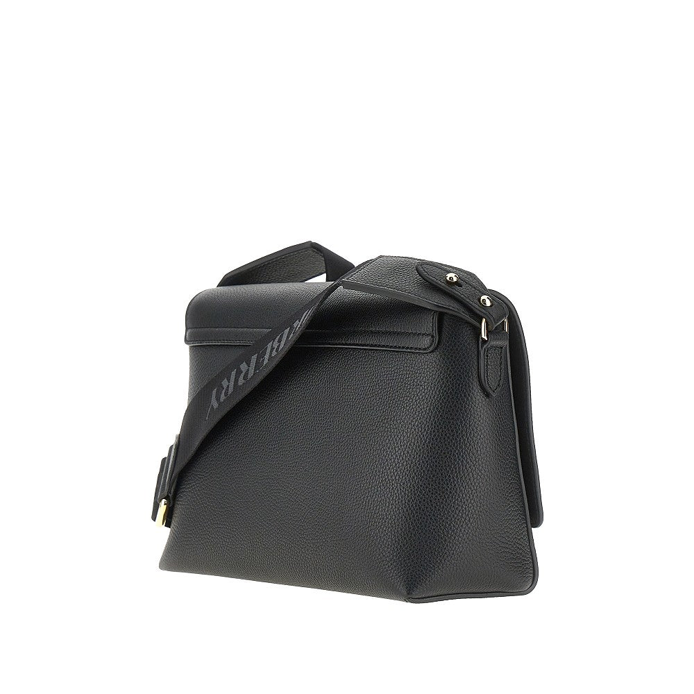 note leather shoulder bag