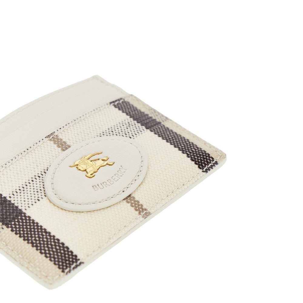 highlands card holder with check motif