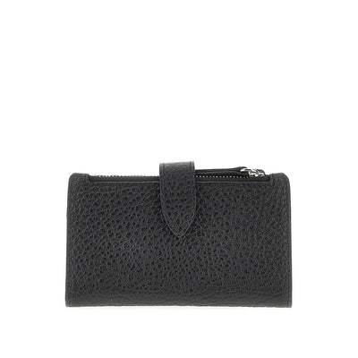 grain leather bi-fold cardholder
