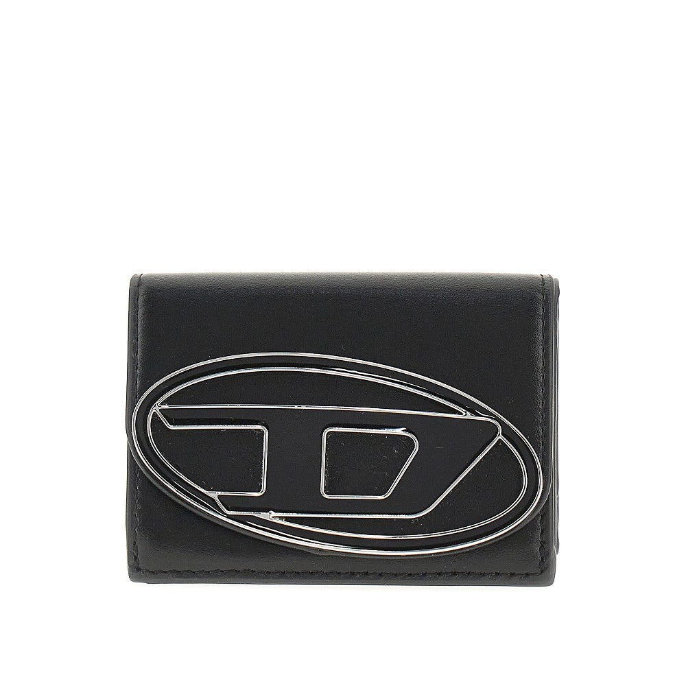 DIESEL OS 1dr leather mini tri-fold wallet