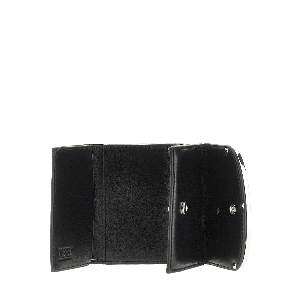 DIESEL OS 1dr leather mini tri-fold wallet