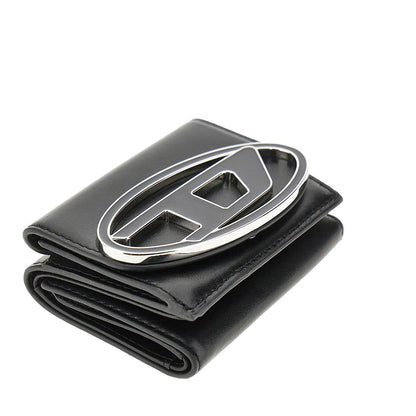 DIESEL OS 1dr leather mini tri-fold wallet