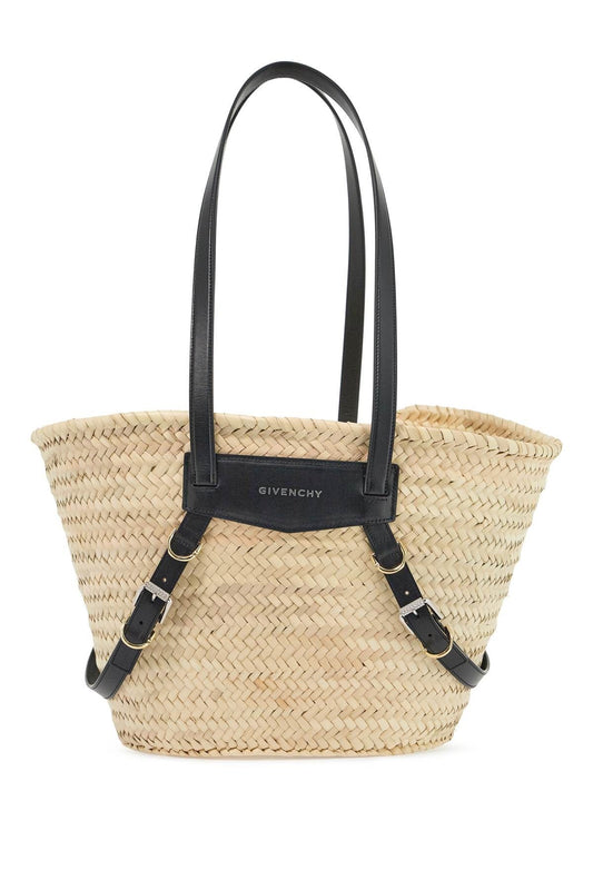 Givenchy Medium Voyou Raffia Shoulder Bag