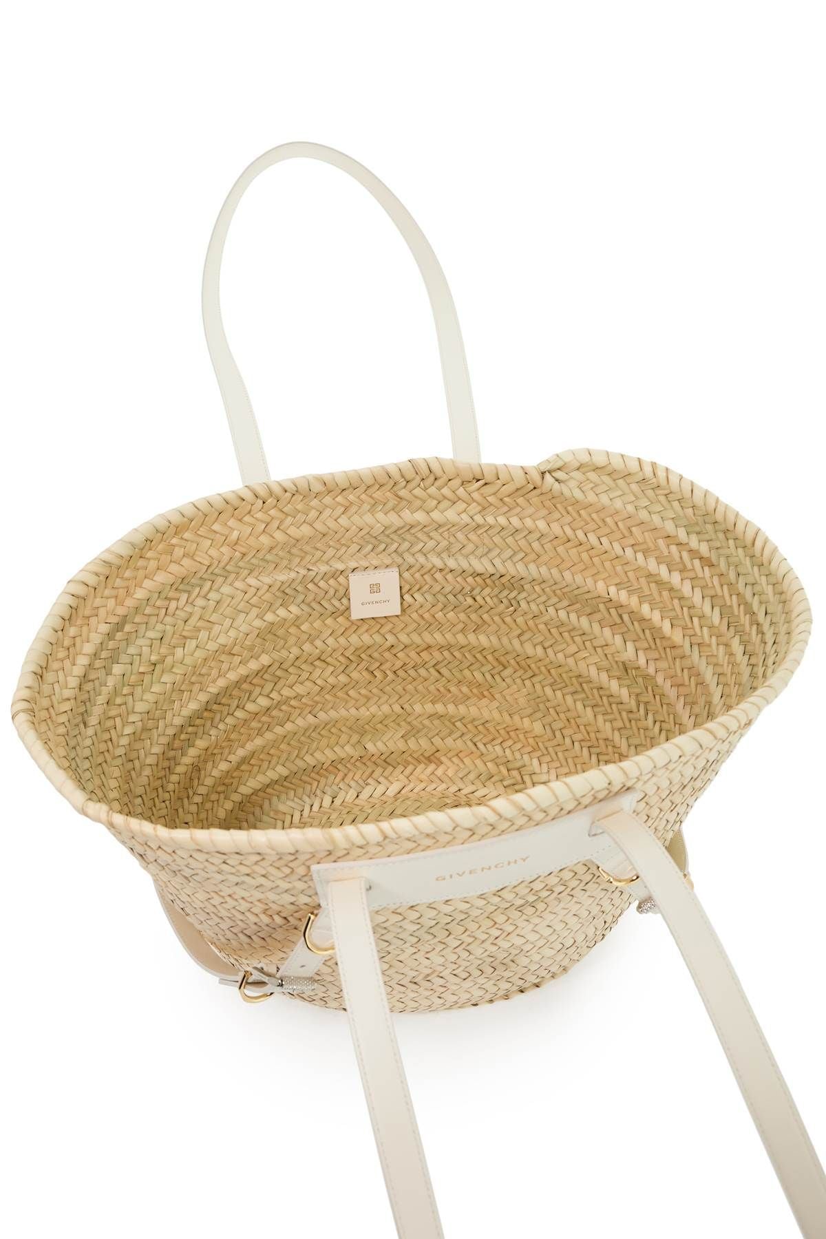 Medium Voyou Raffia Shoulder Bag