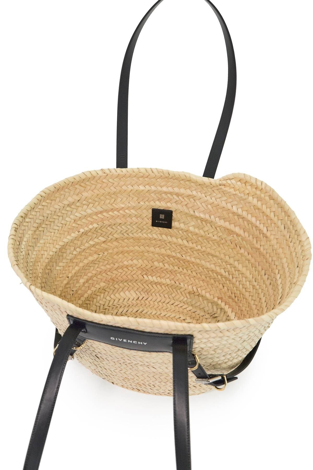 Medium Voyou Raffia Shoulder Bag