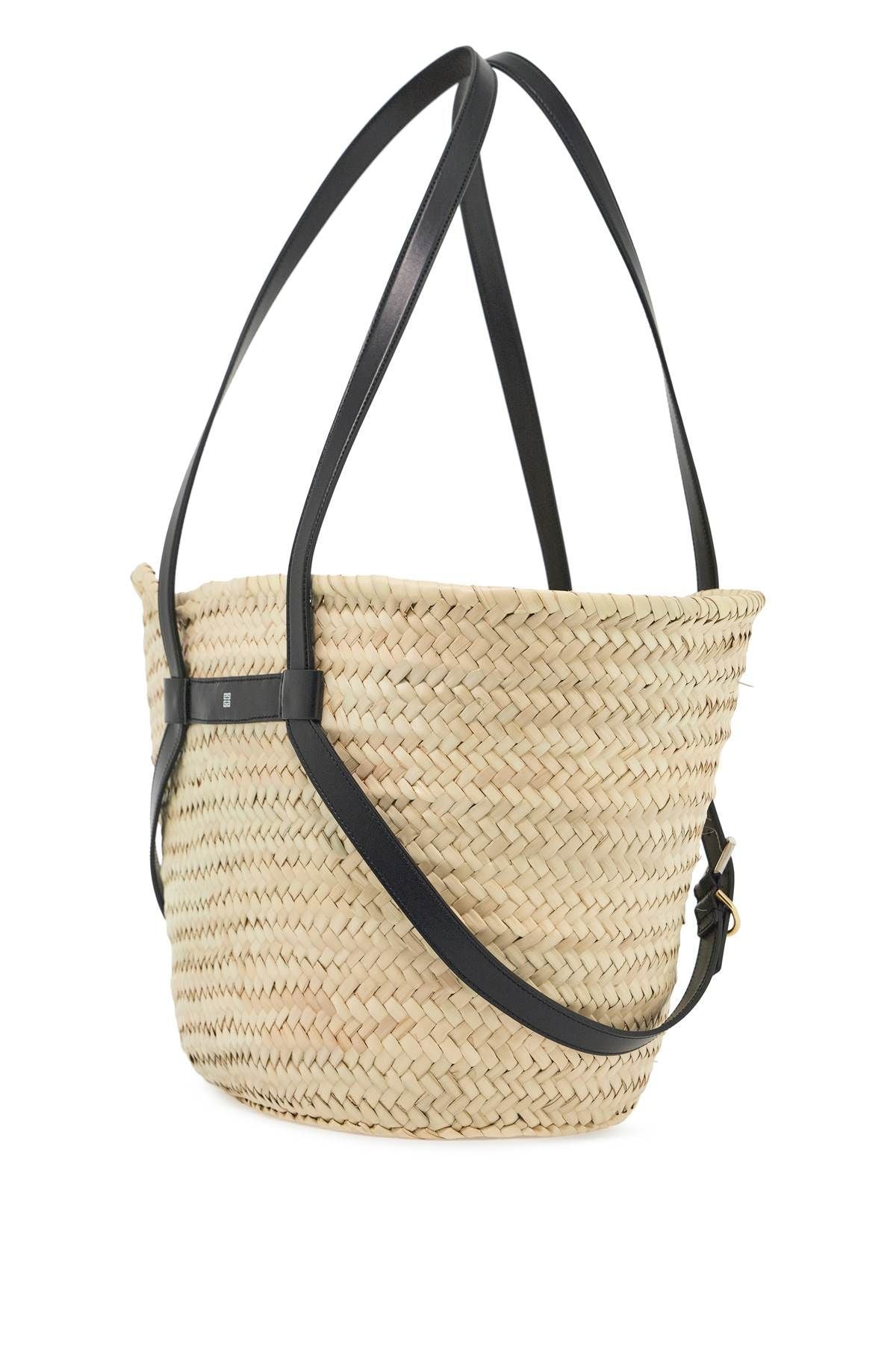 Medium Voyou Raffia Shoulder Bag