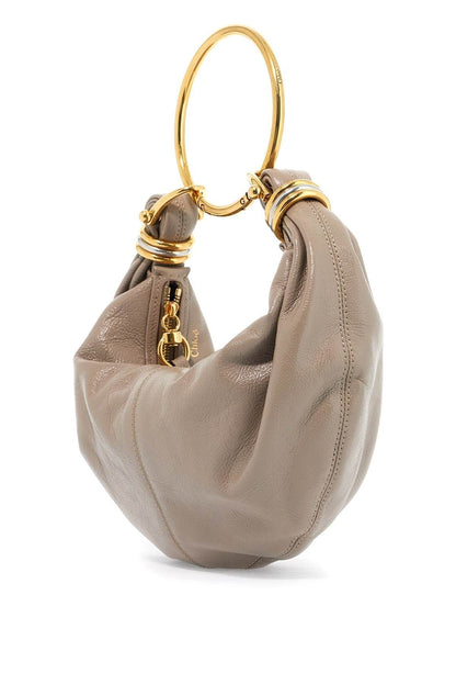 Leather Bracelet Hobo Bag