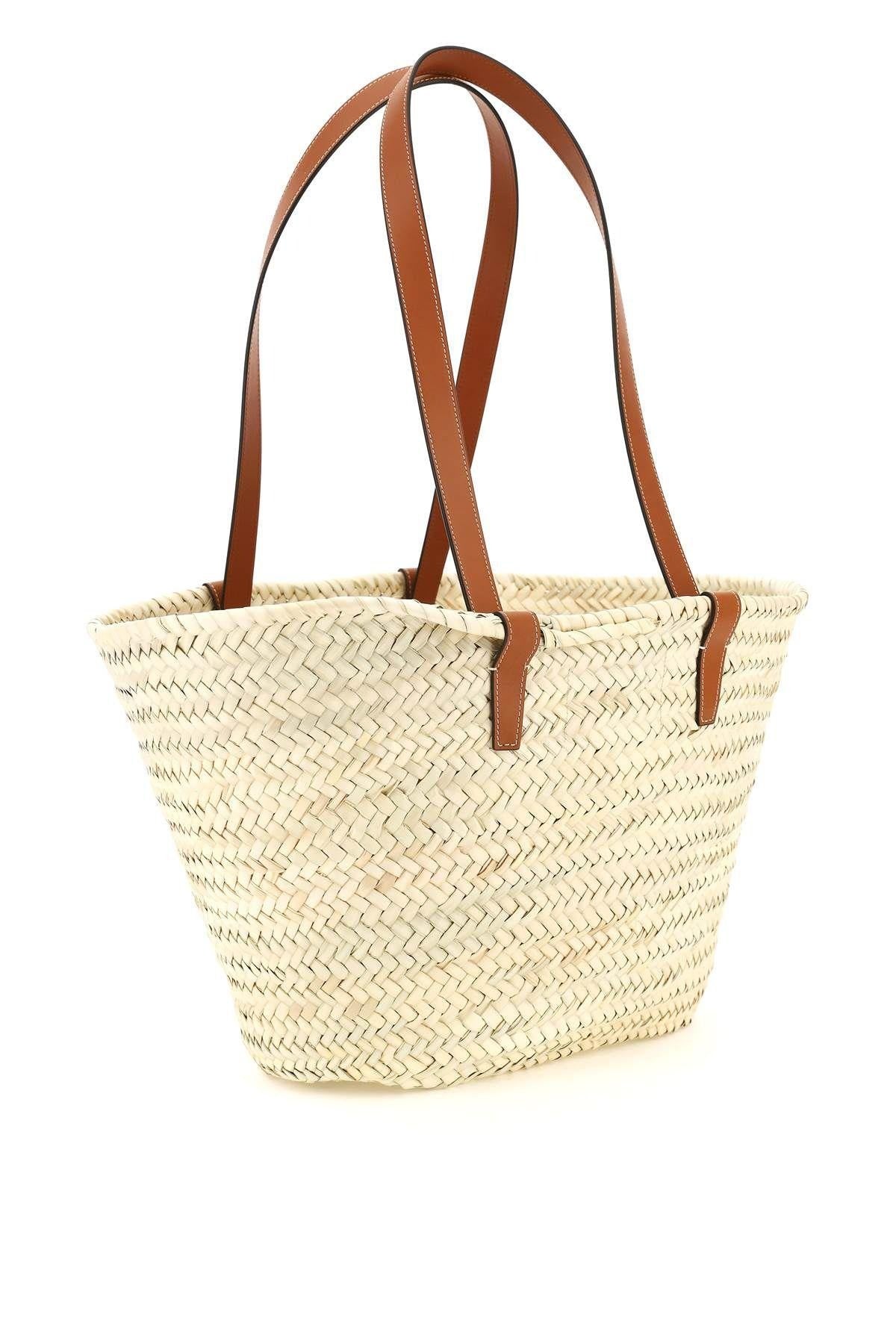 Medium Triomphe Panier Raffia Tote