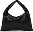 BOTTEGA VENETA Small Hop Leather Shoulder Bag – Black