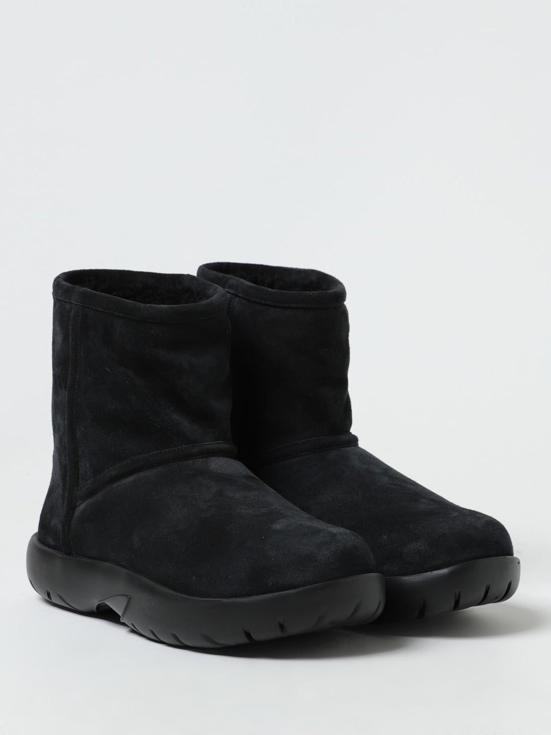 bottega veneta snap ankle boots in suede