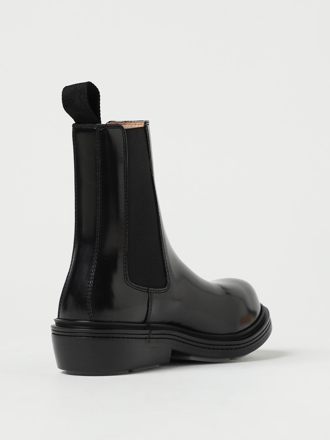 bottega veneta fireman brushed leather ankle boots