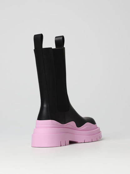 bottega veneta tire leather boots