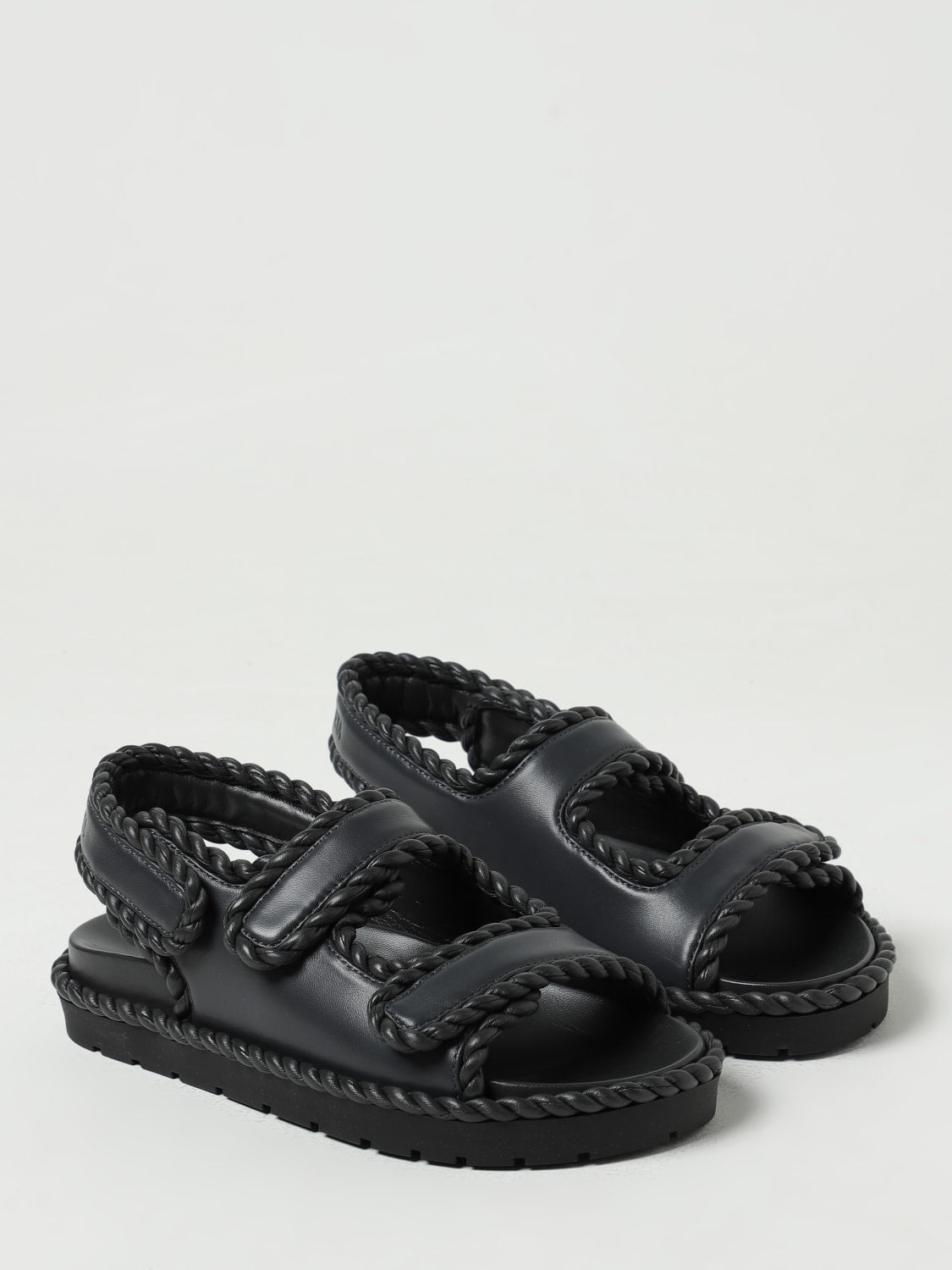 heeled sandals woman bottega veneta