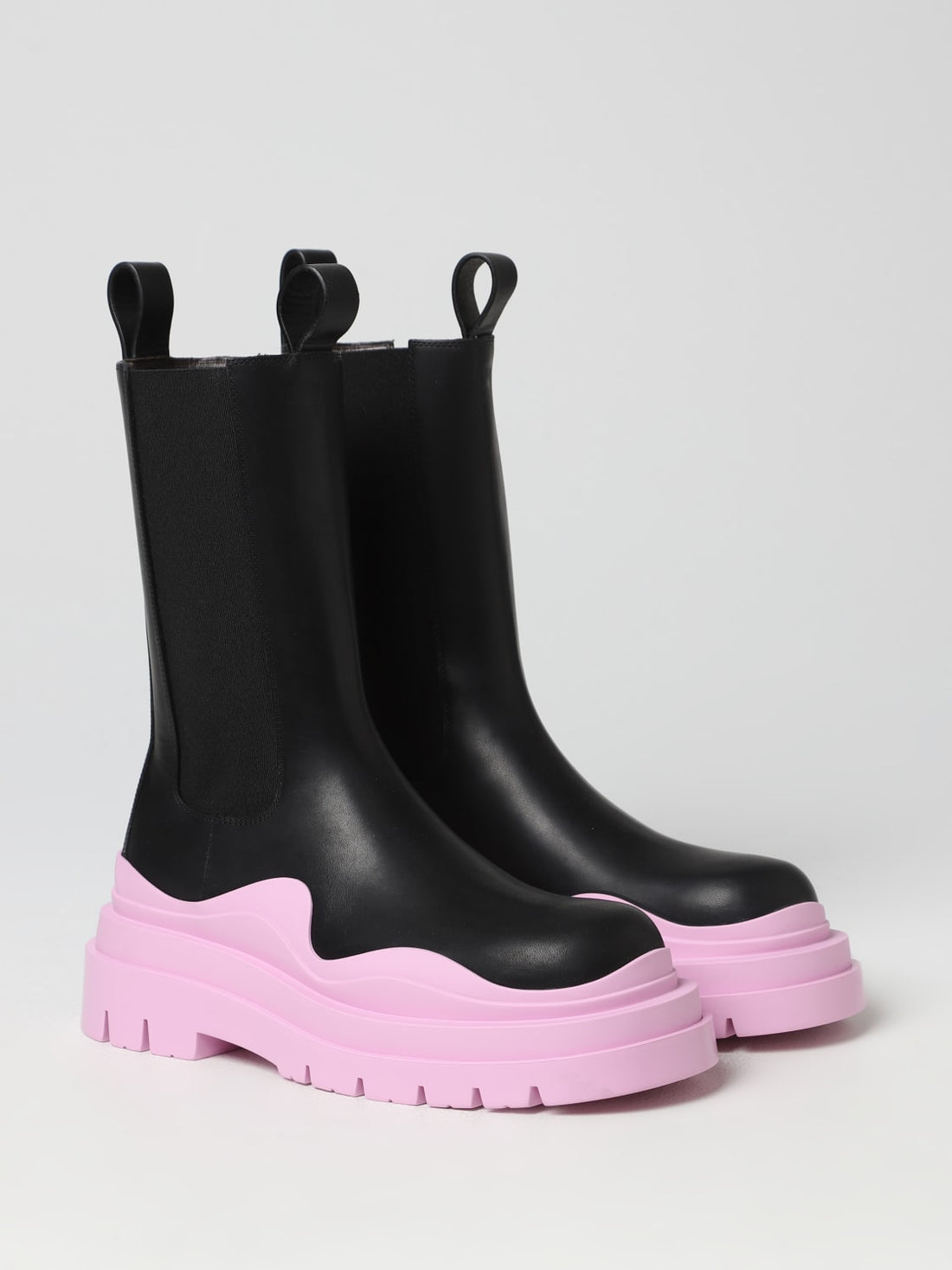 bottega veneta tire leather boots