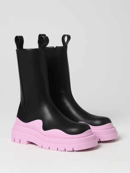 bottega veneta tire leather boots