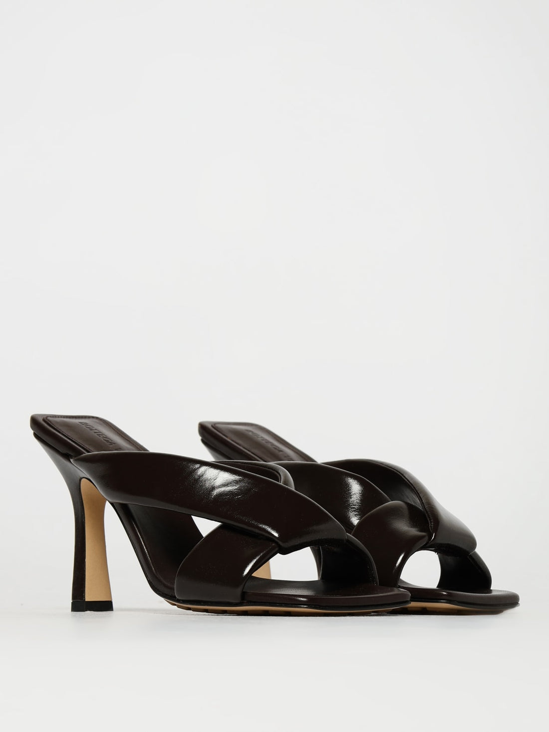 heeled sandals woman bottega veneta