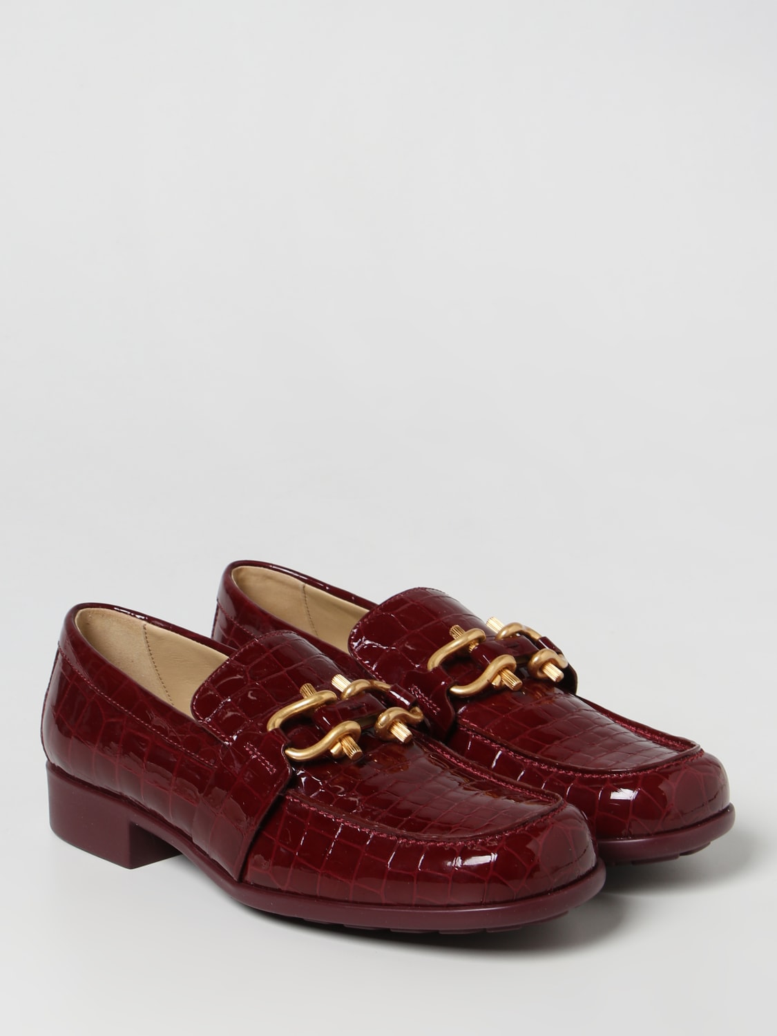 ローファー・オックスフォード BOTTEGA VENETA Woman Loafers Burgundy 708902V2DW0 6084 Bottega Veneta Shoes Women Bottega Veneta-burgundy
