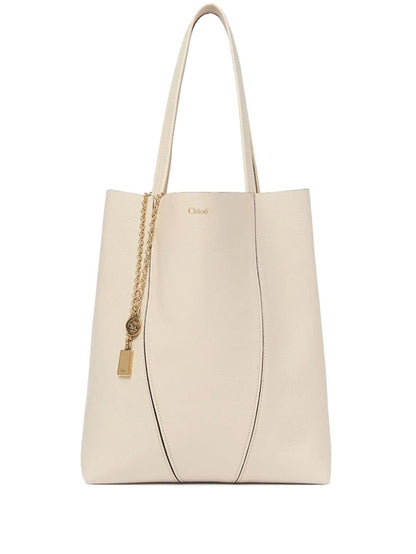 Chloé Chloé Spin Tote Bag In Grained Leather