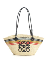 LOEWE Paula Ibiza Small Anagram Raffia Basket Tote – Multicolor