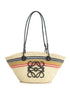 LOEWE Paula Ibiza Small Anagram Raffia Basket Tote – Multicolor