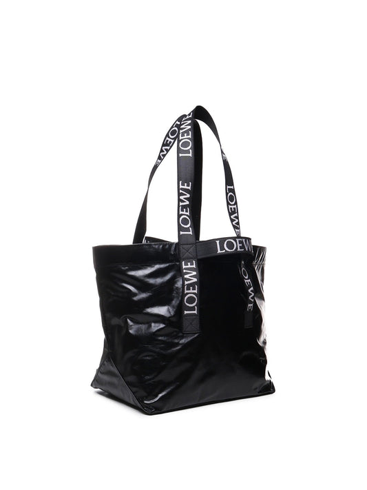 Fold Shopper Leather Tote