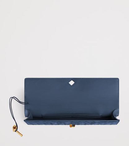 Andiamo Long Suede Leather Clutch