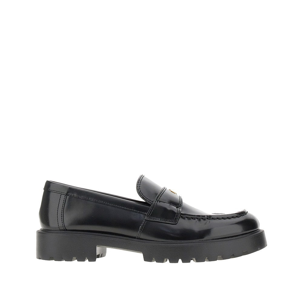TORY BURCH 7 leather loafers with lug sole