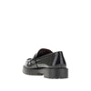 leather loafers with lug sole
