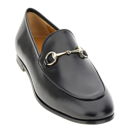 GUCCI 40 leather jordaan loafers