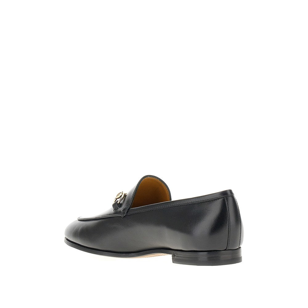 GUCCI 40 leather jordaan loafers