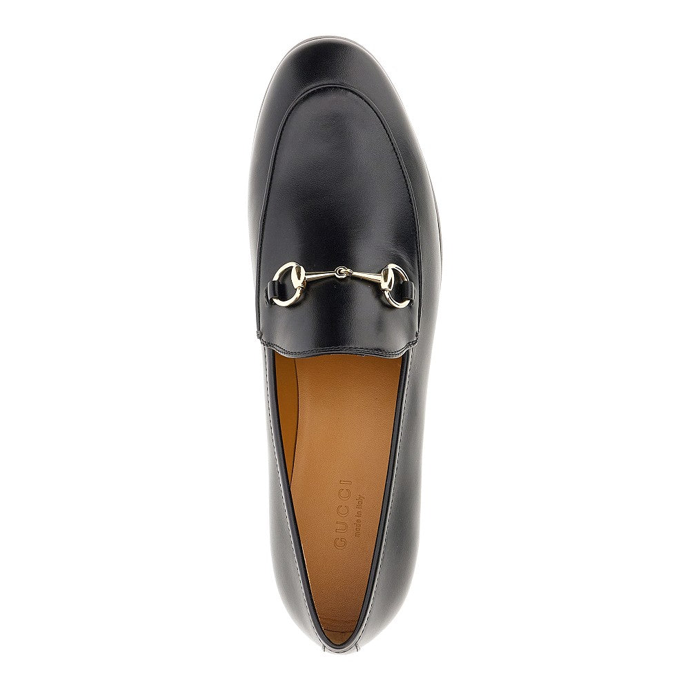 GUCCI 40 leather jordaan loafers