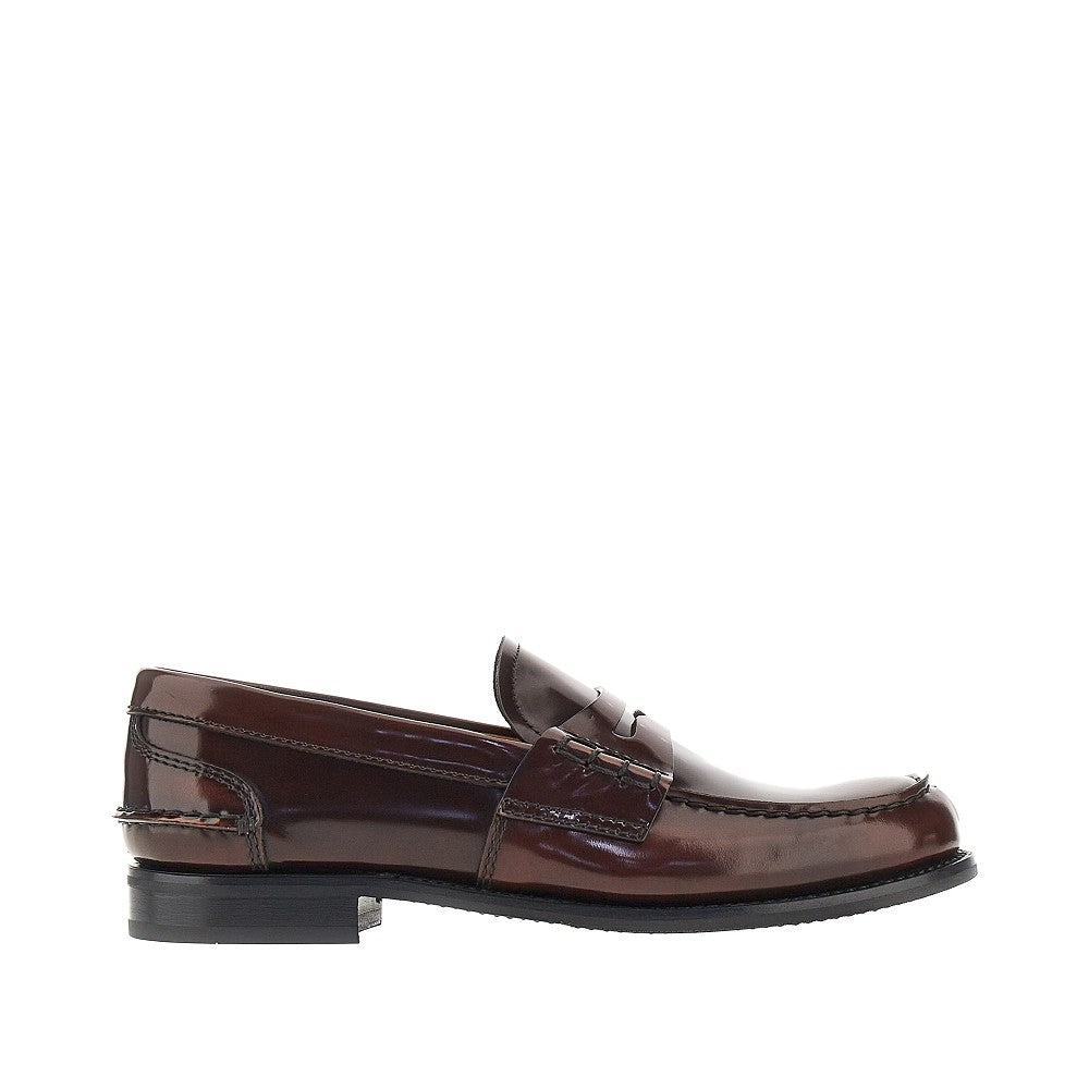 pembrey w5 fumé polished leather loafers